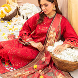 3Pc Unstitched Festive Embroidered Suit (No053)