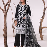 MONOCHROME EMBROIDERED LAWN SUIT