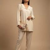 2PC Stitched Raw Silk Suit (WP7L2PBC051)