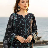 3PC Unstitched Printed Silk Lawn Suit (SUNS7ASI305)