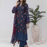 UNSTITCHED 3PCS PRINTKARI EMBROIDERED SUIT