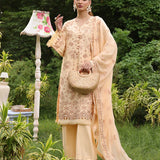 3PC STITCHED CHIKANKARI CAMBRIC EMBROIDERED SUIT (CK002)