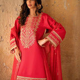 3PC Unstitched Festive Embroidered Suit (SUNS7JI068)