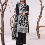 MONOCHROME EMBROIDERED LAWN SUIT