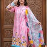 3PC Unstitched Printed Cambric Suit (SSW6U3P389)