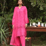 3PC STITCHED CHIKANKARI CAMBRIC EMBROIDERED SUIT (CK016)