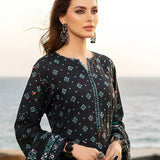 3PC Unstitched Printed Silk Lawn Suit (SUNS7ASI305)