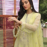 3PC STITCHED FESTIVE CHIFFON EMBROIDERED SUIT