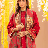 3Pc Unstitched Festive Embroidered Suit (No053)