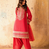 3PC Unstitched Festive Embroidered Suit (SUNS7JI068)