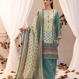 3PC UNSTITCHED LUXURY KHADDAR EMBROIDERED SUIT
