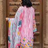 3PC Unstitched Printed Cambric Suit (SSW6U3P389)