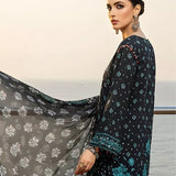 3PC Unstitched Printed Silk Lawn Suit (SUNS7ASI305)