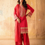 3PC Unstitched Festive Embroidered Suit (SUNS7JI068)