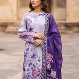 3PC Unstitched Printed Cambric Suit (SSW6U3P398)