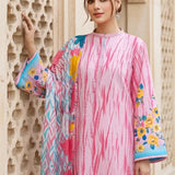 3PC Unstitched Printed Cambric Suit (SSW6U3P389)