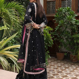 3PC UNSTITCHED FESTIVE EMBROIDERED SUIT