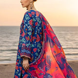 3PC Unstitched Printed Silk Lawn Suit (SUNS7ASI306)