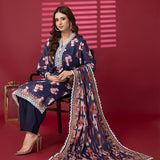 3pc Unstitched - Printed Lawn Suit