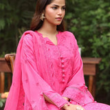 CHIKANKARI CAMBRIC EMBROIDERED SUIT (CK016)
