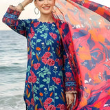 3PC Unstitched Printed Silk Lawn Suit (SUNS7ASI306)