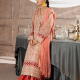 3PC Unstitched Festive Embroidered Suit (JI008)
