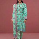 3PC Unstitched Printed Cambric Suit