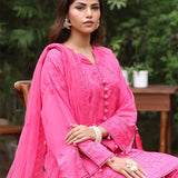 CHIKANKARI CAMBRIC EMBROIDERED SUIT (CK016)