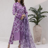 UNSTITCHED 3PCS PRINTKARI EMBROIDERED SUIT