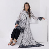 3pc Unstitched Lawn Printed Suits