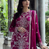 3PC STITCHED FESTIVE CHIFFON EMBROIDERED SUIT
