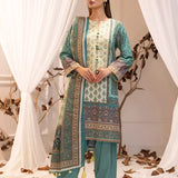 3PC UNSTITCHED LUXURY KHADDAR EMBROIDERED SUIT