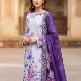 3PC Unstitched Printed Cambric Suit (SSW6U3P398)