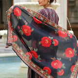 3PC Unstitched Printed Cambric Suit (SSW6U3P390)