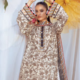 3PC Unstitched Printed Lawn Silk Suit