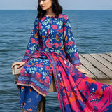 3PC Unstitched Printed Silk Lawn Suit (SUNS7ASI306)