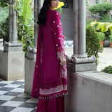 3PC STITCHED FESTIVE CHIFFON EMBROIDERED SUIT
