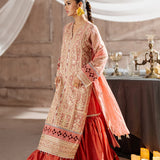 3PC Unstitched Festive Embroidered Suit (JI008)