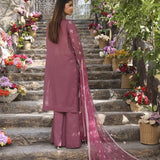 OPULENCE-EMBROIDERED LUXURY CAMBRIC UNSTITCHED 3PCS