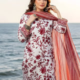 3PC Unstitched Printed Silk Lawn Suit (SUNS7ASI307)
