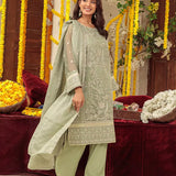 3PC Unstitched Festive Embroidered Suit (SUNS7JI066)