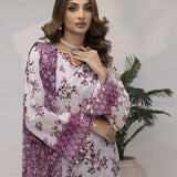 UNSTITCHED 3PCS PRINTKARI EMBROIDERED SUIT