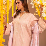 3PC Stitched Festive Embroidered Suit (No054)
