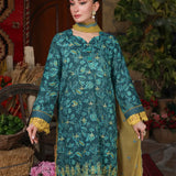 TROPICAL 3PC UNSTITCHED EMBROIDERED CAMBRIC SUIT