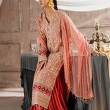3PC Unstitched Festive Embroidered Suit (JI008)