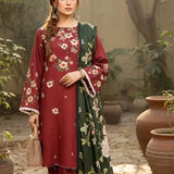 3PC Unstitched Khaddar Printed Suit (SUNS7ASI514)