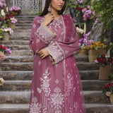 OPULENCE-EMBROIDERED LUXURY CAMBRIC UNSTITCHED 3PCS