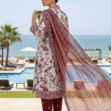 3PC Unstitched Printed Silk Lawn Suit (SUNS7ASI307)