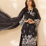 3PC Unstitched Lawn Printed Suit (P309)
