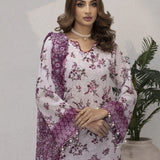 UNSTITCHED 3PCS PRINTKARI EMBROIDERED SUIT